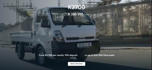 Kia K 2700 Workhorse Dropside